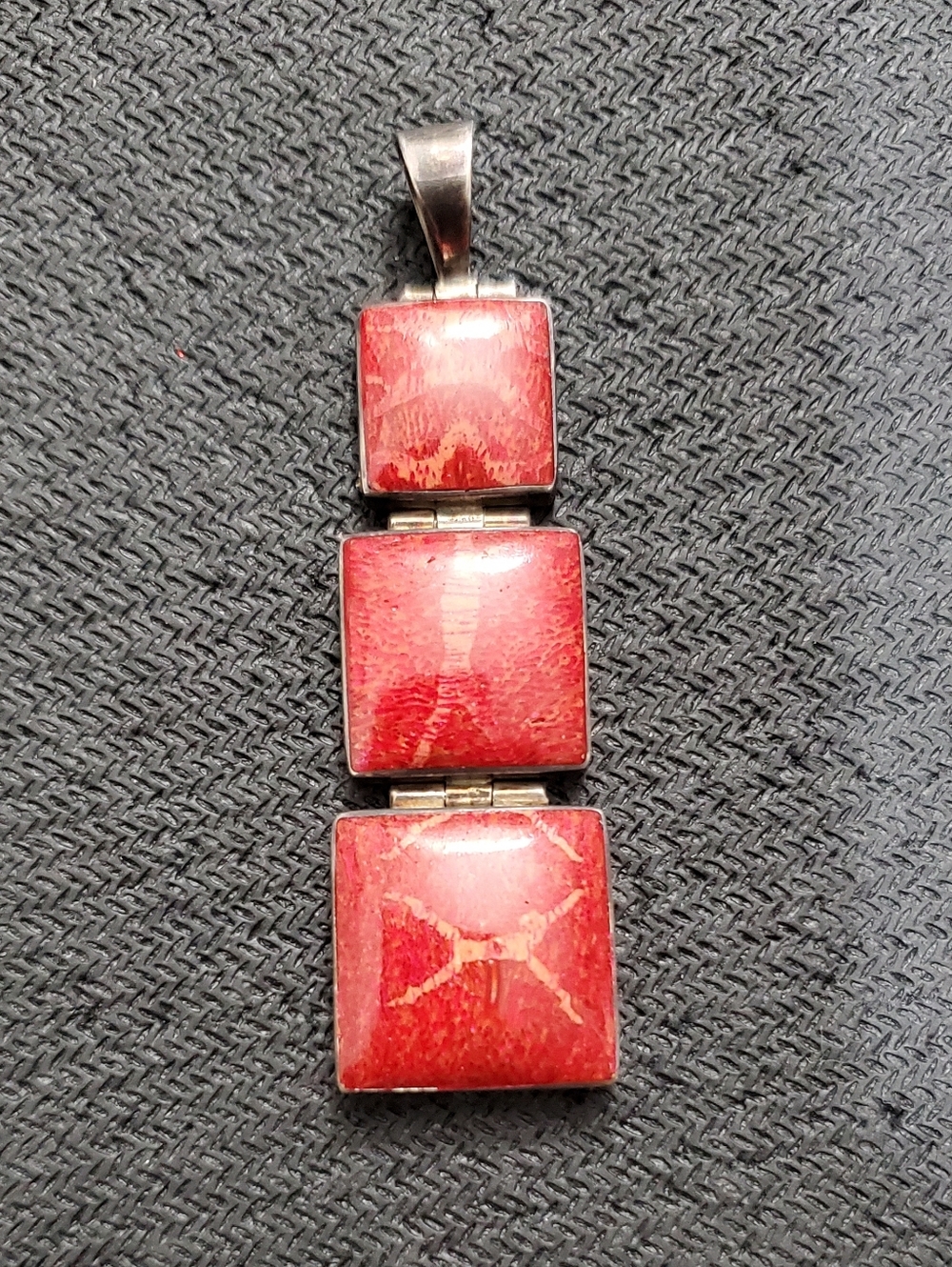 Antique Red Corals Hinged Pendant
